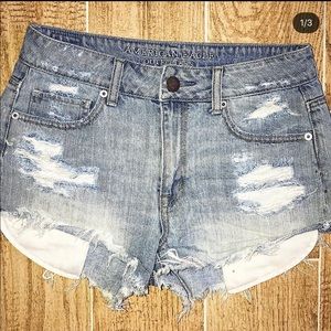 American Eagle denim highwasted shorts